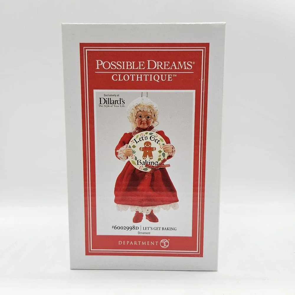 DEPARTMENT 56 MRS SANTA CLAUS ORNAMENT 